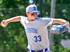 Scarry pitches Division to playoff win over Carey